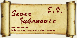 Sever Vukanović vizit kartica
